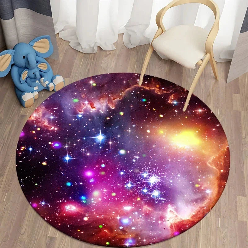 Nasa Rug Round Buy Galaxy Round Rug - 40cm Space Starry Universe Carpet with Free ...