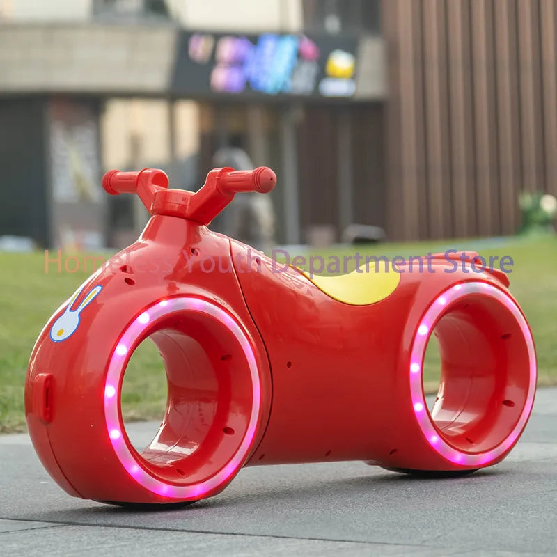 Kids 16-Inch Electric Balance Bike - LED Glow Frame 2-8Y
