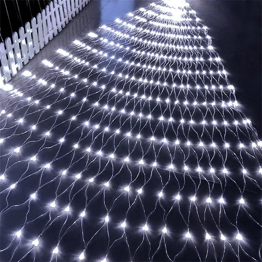 Outdoor Christmas Net Lights | LED Fairy Mesh Light With 8 Modes Set