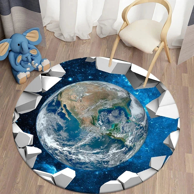Nasa Rug Round Buy Galaxy Round Rug - 40cm Space Starry Universe Carpet with Free ...
