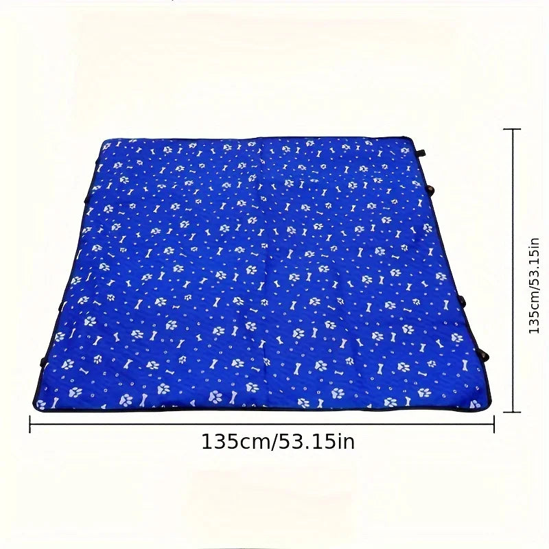 Waterproof Pet Car Seat Cover | Heavy-Duty Dog Back Seat Protector Mat