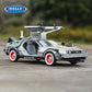 1:24 Diecast Time Machine Model | Metal Alloy Movie Car with Doors