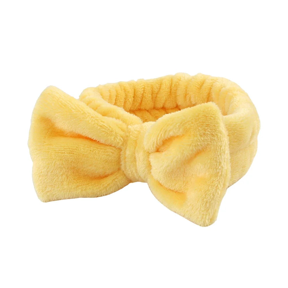 3Pcs Spa Headband & Wristband Set | Microfiber Face Wash Makeup Band