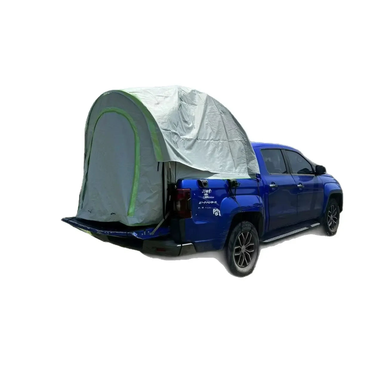 3-4 Person Pickup Truck Tailgate Tent - Foldable Off-Ground Canopy