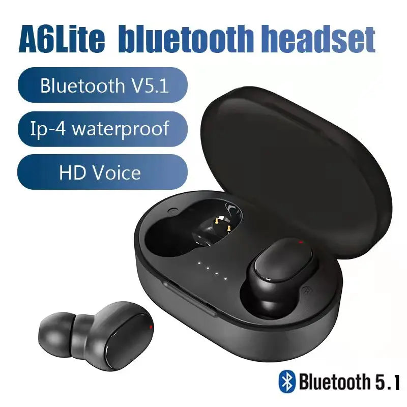 A6S TWS Wireless Earbuds | Bluetooth 5.0 Sport Stereo Earphones & Case