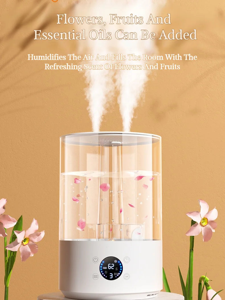 Remote Control Air Diffuser | Large Mist Desktop Humidifier Mute
