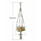 Boho Cat Hammock - Hand Woven Cotton Rope Hanging Swing Bed