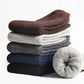 5 Pairs Mens Cotton Business Socks - Thick Warm Winter Socks