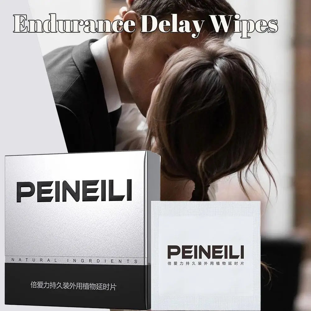 Mens Endurance Delay Wipes | Long Lasting Performance Wellness 10 Pack