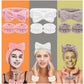 3Pcs Spa Headband & Wristband Set | Microfiber Face Wash Makeup Band