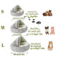 Calming Cat Bed Cave | Warm Plush Hooded Doughnut Nest & Pet Mattress