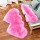 Heart-Shaped Plush Rug - Soft European Style Decorative Mat
