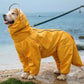Dog Raincoat | Full Body Waterproof Large Dog Hooded Rain Gear Jacket