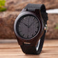 Wooden Watch with Leather Strap | Handmade Eco-Friendly Quartz Gift