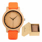 Wooden Watch with Leather Strap | Handmade Eco-Friendly Quartz Gift