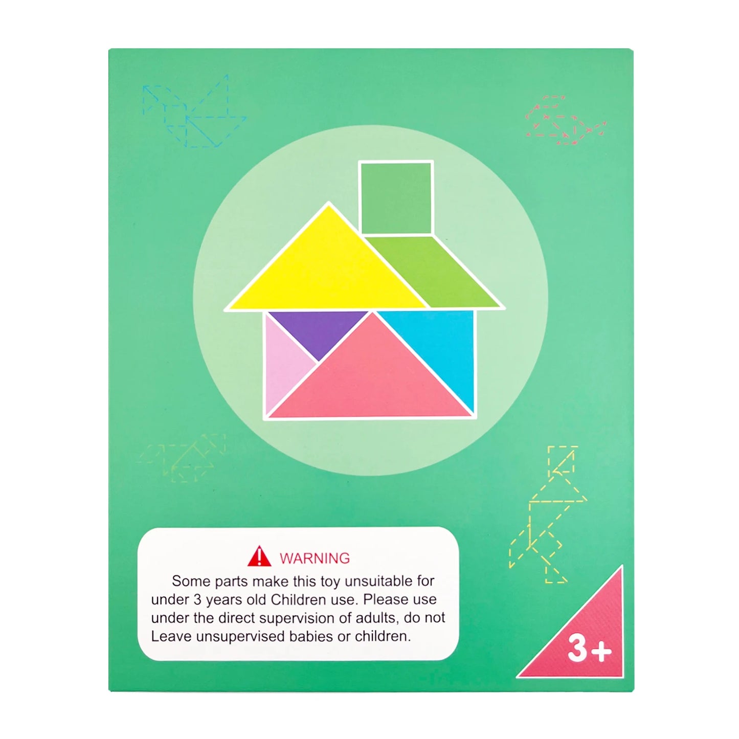 Magnetic 3D Tangram Puzzle | Montessori Travel Toy for Kids