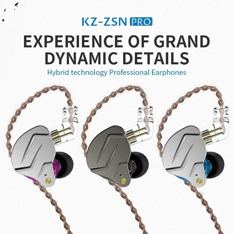 1BA+1DD Hybrid Drive Earphones | HIFI Metal Bass In-Ear Monitor IEM