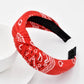Womens Boho Paisley Hair Band | Vintage Floral Elegant Headband Wrap