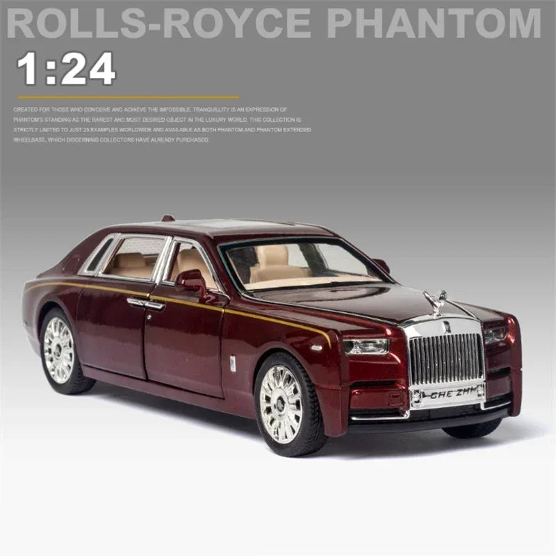 1:24 Alloy Diecast Luxury Model Car - Sound, Light & Pull-Back