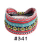 Boho Headbands for Women - Knotted Wide Stretch Turban Wrap