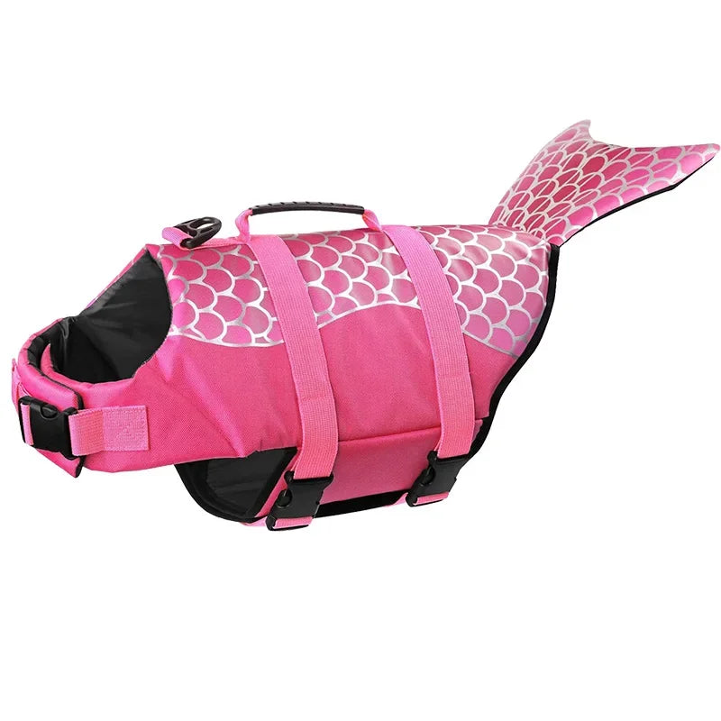 Shark Dog Life Jacket | High Buoyancy Swimming Safety Vest + Handle