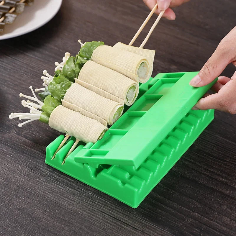 Barbecue Skewer Maker - Quick Kebab Meat & Veg Stringing Tool
