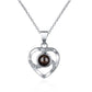 Love Heart Necklace & Eternal Rose Gift Box | Hidden Drawer Jewellery