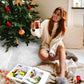 White Christmas Tree Skirt - 120cm Plush Faux Fur Tree Mat