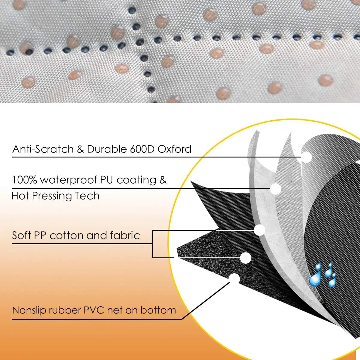 Dog Car Seat Cover - Waterproof Nonslip Pet Hammock for SUV