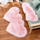 Heart-Shaped Plush Rug - Soft European Style Decorative Mat