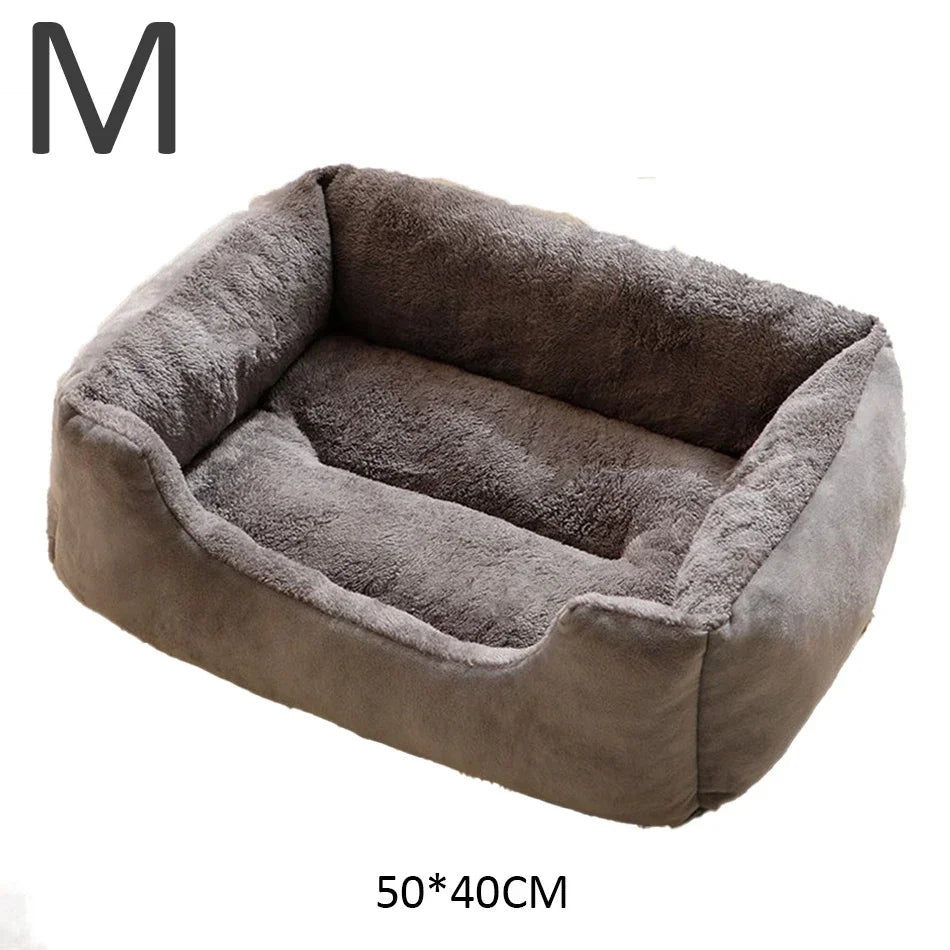 Bed for Cats | Soft Plush Pet Cushion Kitten House Basket Supply Set