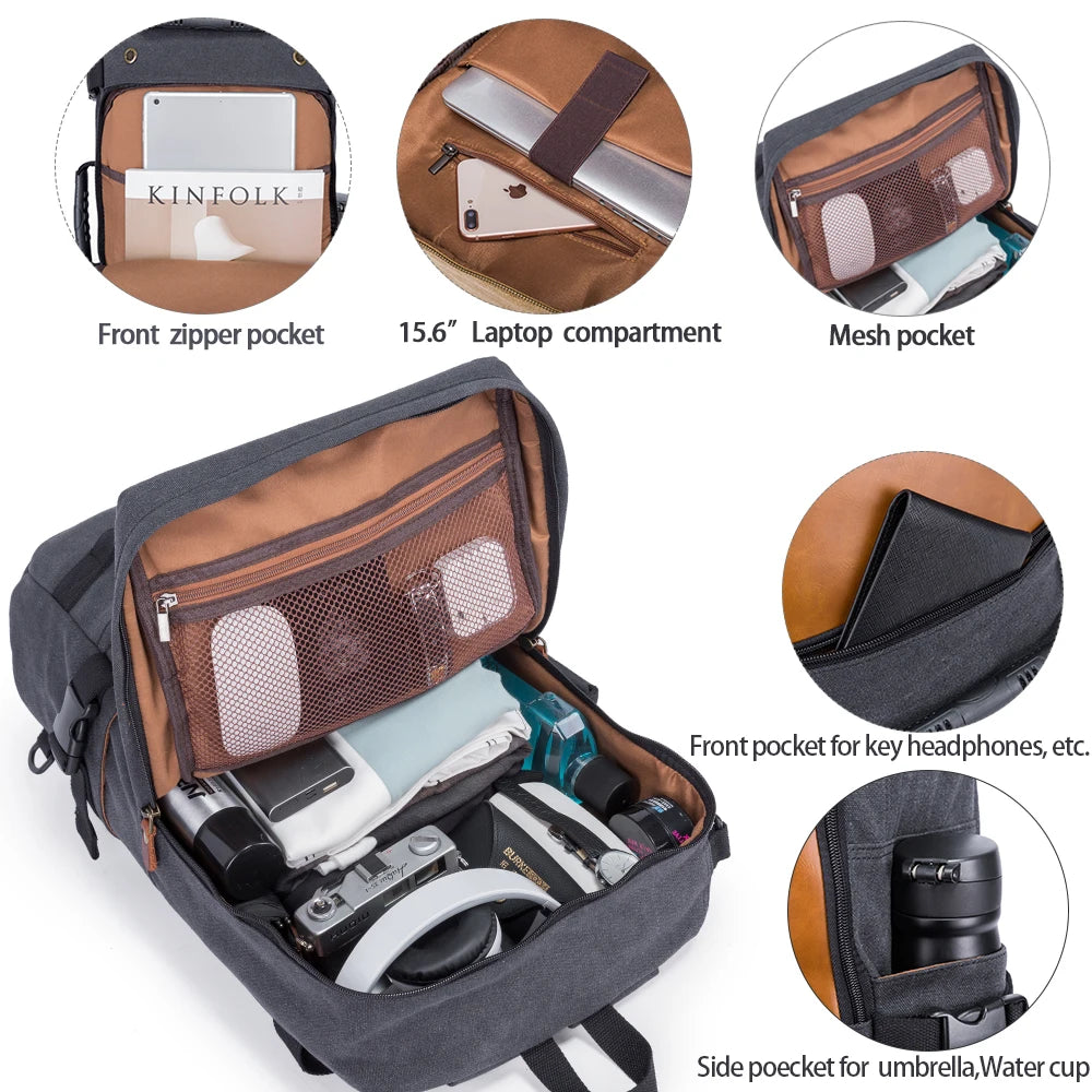 50L Waterproof Travel Backpack | 17.3" Laptop Multifunction Hiking Bag