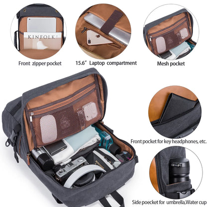 50L Waterproof Travel Backpack | 17.3" Laptop Multifunction Hiking Bag