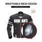 Mens Motorcycle Summer Jacket - Breathable Mesh Armor Jacket