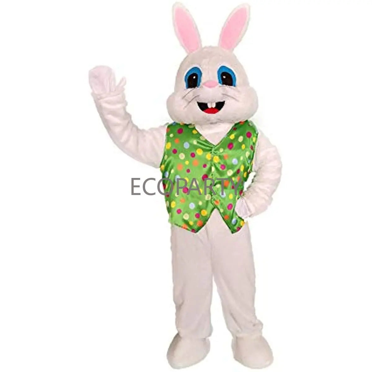 Plush Easter Bunny Costume | Adult Rabbit Mascot Party Outfit & Head