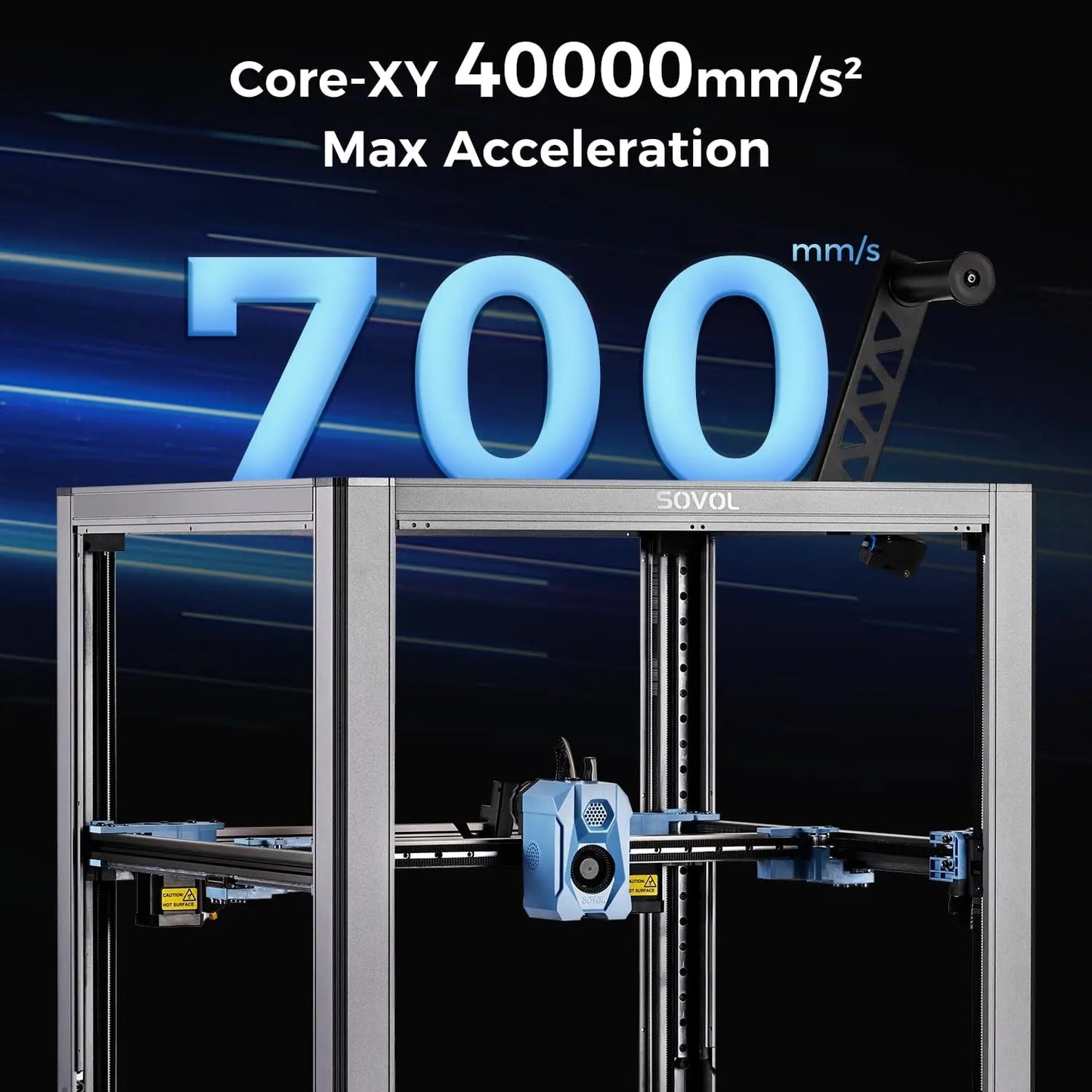 High-Speed Core-XY 3D Printer | 700mm/s Open Source Printing Machine