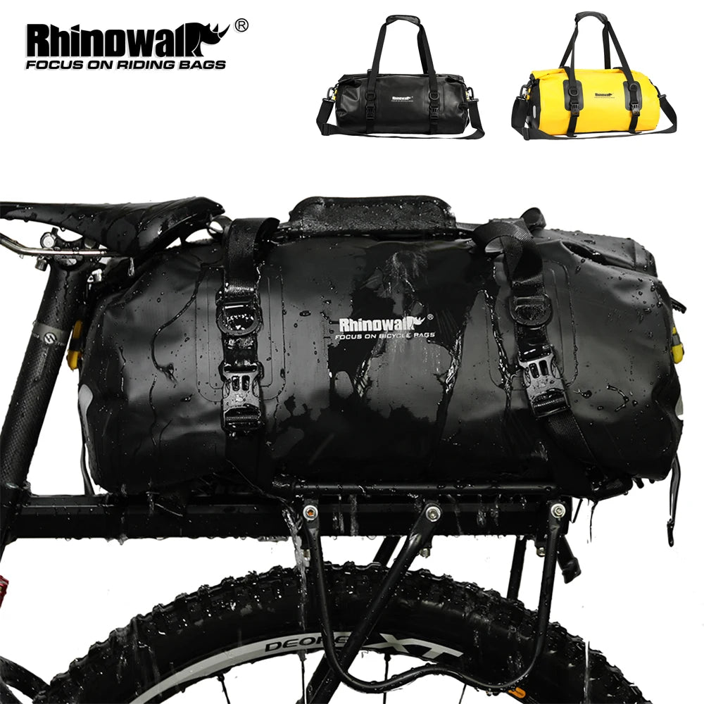 Waterproof Bike Rear Seat Bag | 20L Large Capacity Rack Pannier Pack