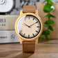 Wooden Watch with Leather Strap | Handmade Eco-Friendly Quartz Gift