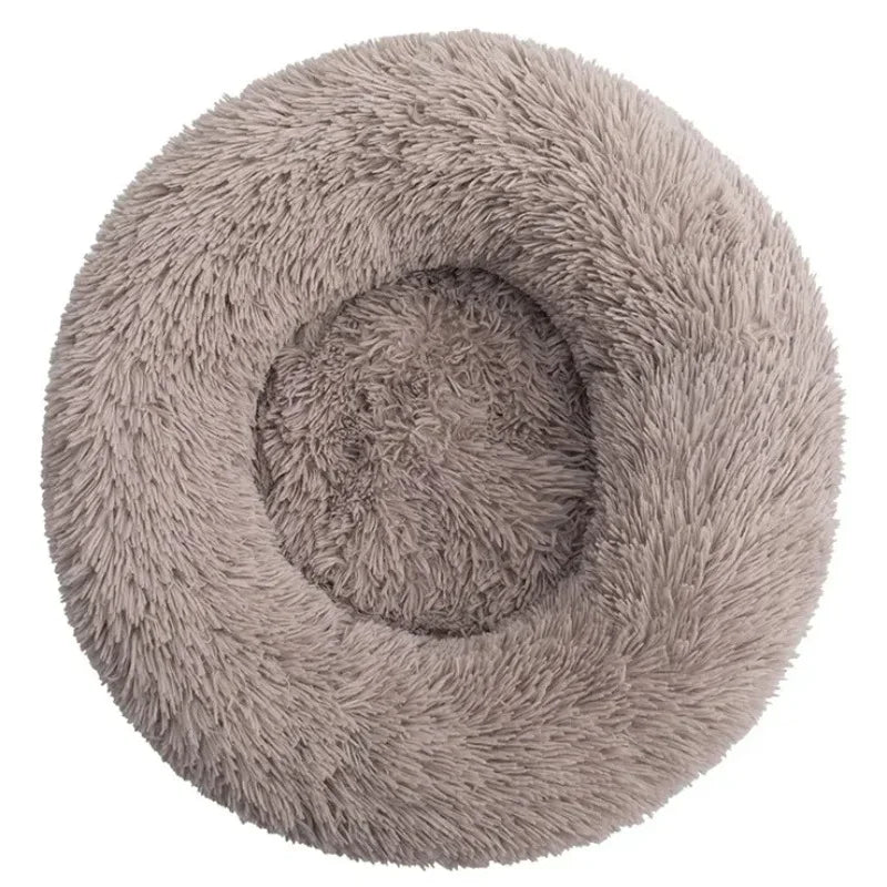 Round Pet Bed | Super Soft Plush Dog House Winter Warm Sleeping Mat