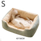 Bed for Cats | Soft Plush Pet Cushion Kitten House Basket Supply Set