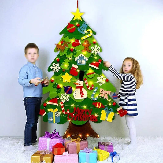 DIY Felt Christmas Tree for Toddlers - Montessori Wall Hanging
