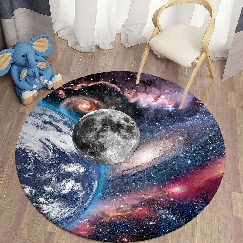 Universe Rug Buy Galaxy Round Rug - 40cm Space Starry Universe Carpet with Free ...
