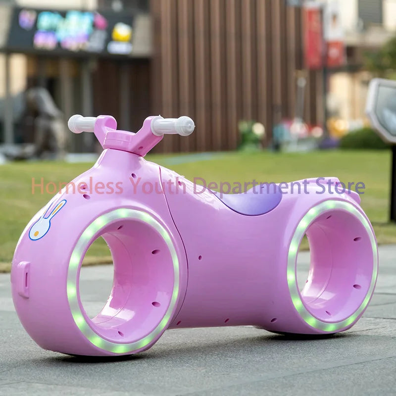 Kids 16-Inch Electric Balance Bike - LED Glow Frame 2-8Y