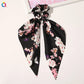 Scarf Pony Tail Scrunchie | Long Ribbon Bow Elastic Hair Tie