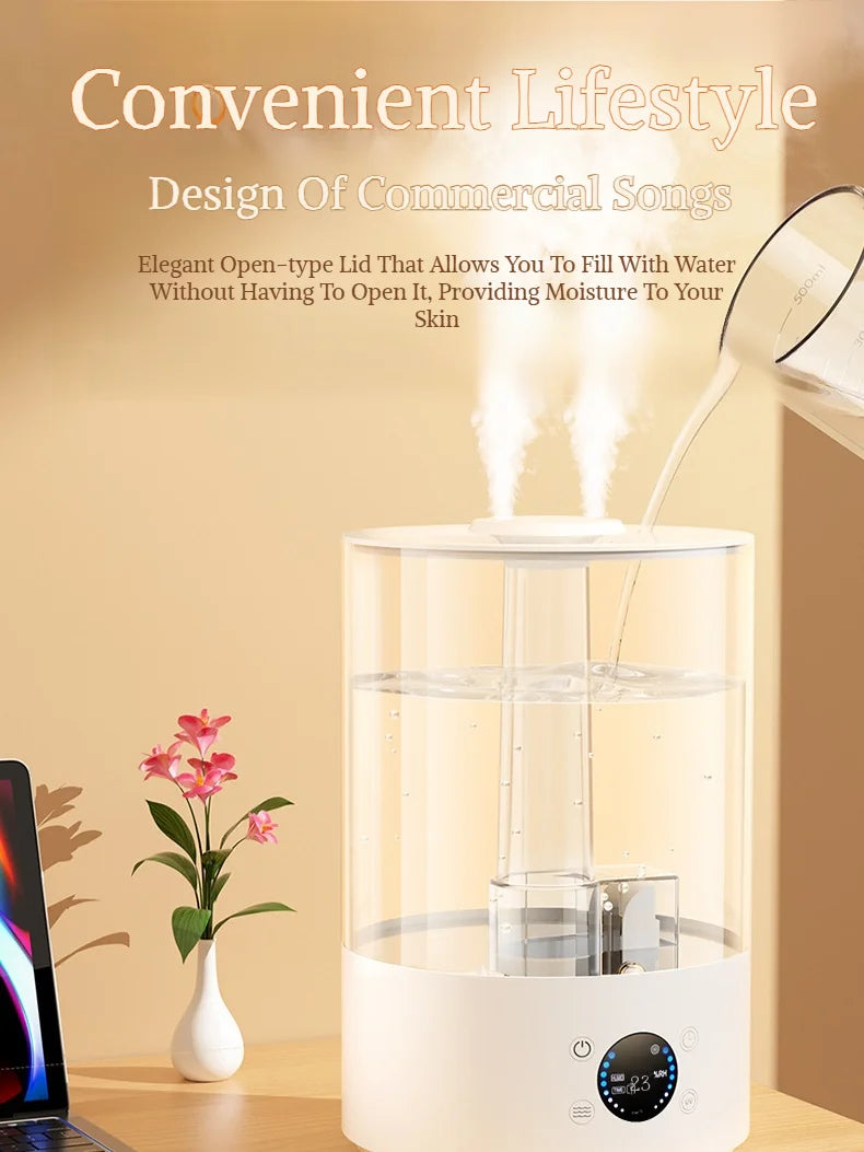 Remote Control Air Diffuser | Large Mist Desktop Humidifier Mute