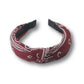 Womens Boho Paisley Hair Band | Vintage Floral Elegant Headband Wrap