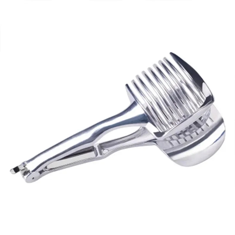 Handheld Slicing Tongs | Tomato, Lemon & Onion Kitchen Slicer Guide