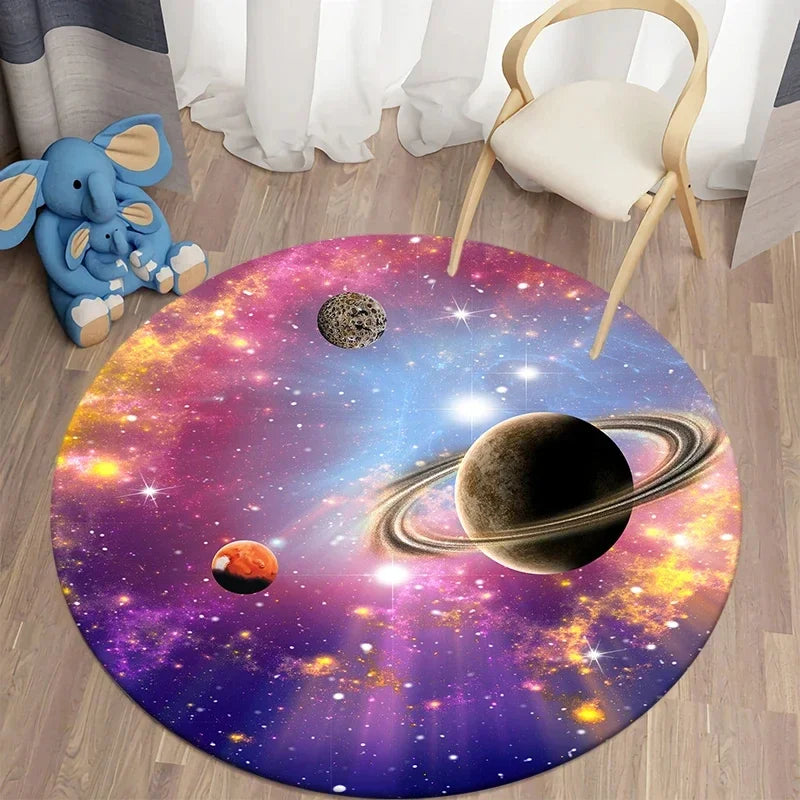 Nasa Rug Round Buy Galaxy Round Rug - 40cm Space Starry Universe Carpet with Free ...