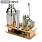 25pc Boston Cocktail Shaker Set | Professional Bartender Kit & Stand