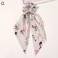 Scarf Pony Tail Scrunchie | Long Ribbon Bow Elastic Hair Tie